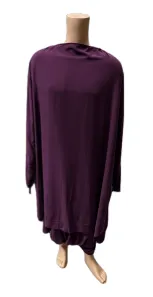 Jilbab Manche Lycra - 1 Pièces - Aubergine - Taille 2 - 700_01