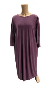 Abaya de prière avec voile intégré - 1 Pièce - Violet - Taille unique - 800_01