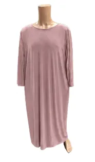 Abaya de prière avec voile intégré - 1 Pièce - Rose poudré - Taille unique - 800_01
