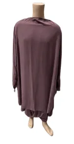 Jilbab Manche Lycra - 1 Pièces - Parme foncé - Taille 2 - 700_01