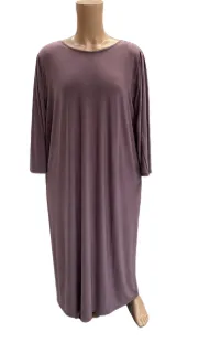 Abaya de prière avec voile intégré - 1 Pièce - Parme foncé - Taille unique - 800_01
